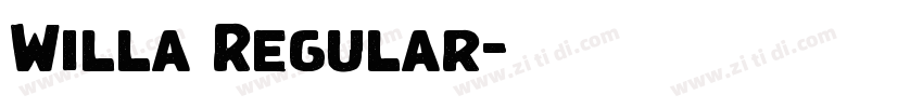 Willa Regular字体转换 Willa Regular字体转换